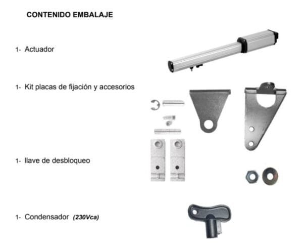 Motor puerta batiente abatible PMI SC 400 - Imagen 2