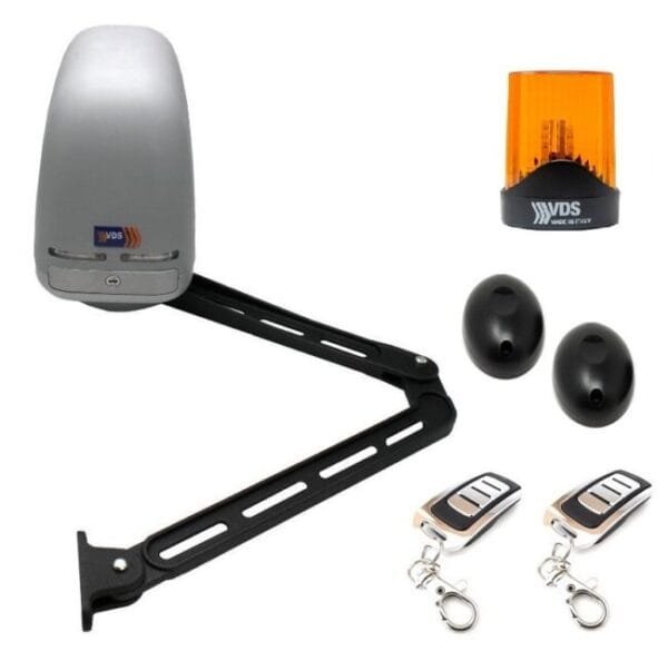 Kit motor articulado IBIS 24v puerta batiente abatible con placa de control incorporada