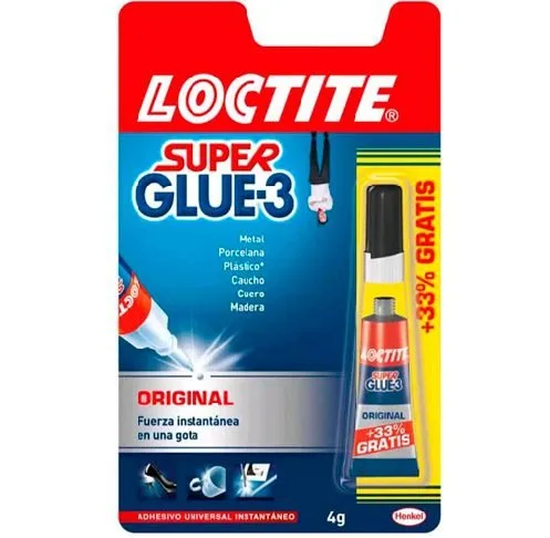 Pegamento LOCTITE Super Glue 3 Original bote 4 gramos